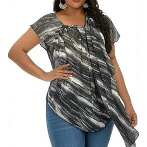 VINTAGE M.S.S.P. Max Studio Specialty Products Bohemian Blouse 2X